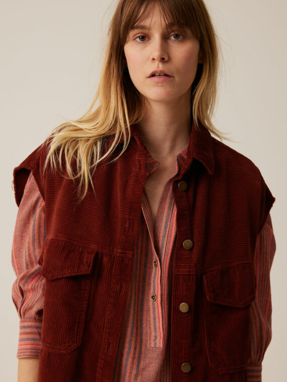 Gilet WICHITA - MOLLY Châtaigne