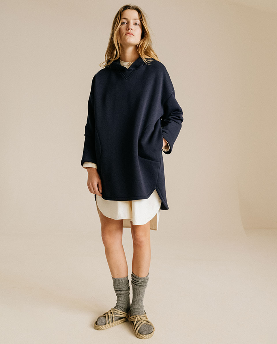 Sweat robe BASILIC Navy