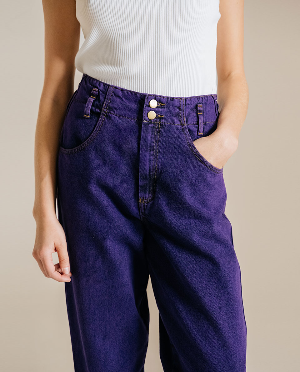 Denim TEDDY - SALT & PEPPER Aubergine