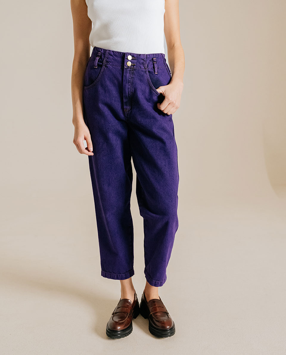 Denim TEDDY - SALT & PEPPER Aubergine