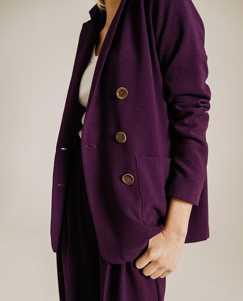 Veste UBLEY - TRIBU Aubergine