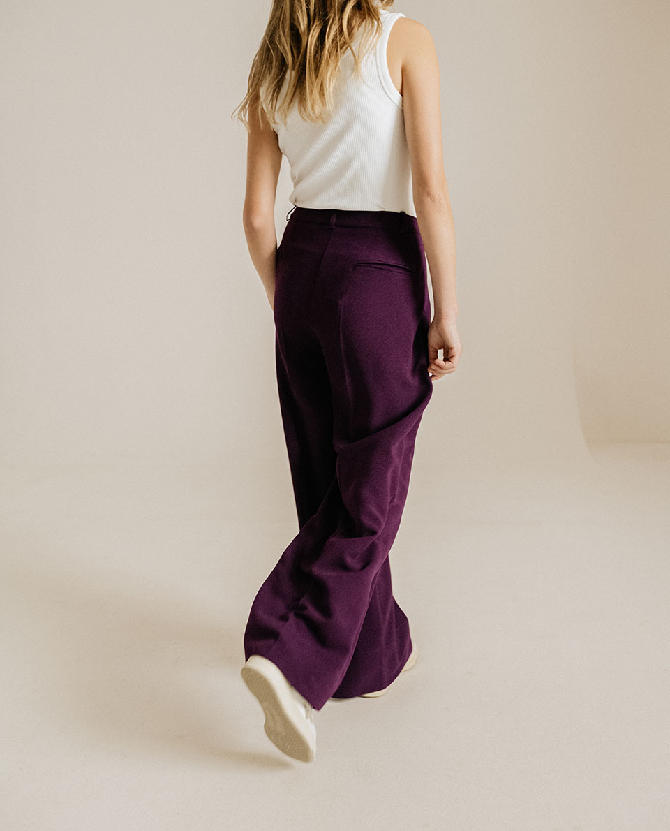 Pantalon UPTON - TRIBU Aubergine