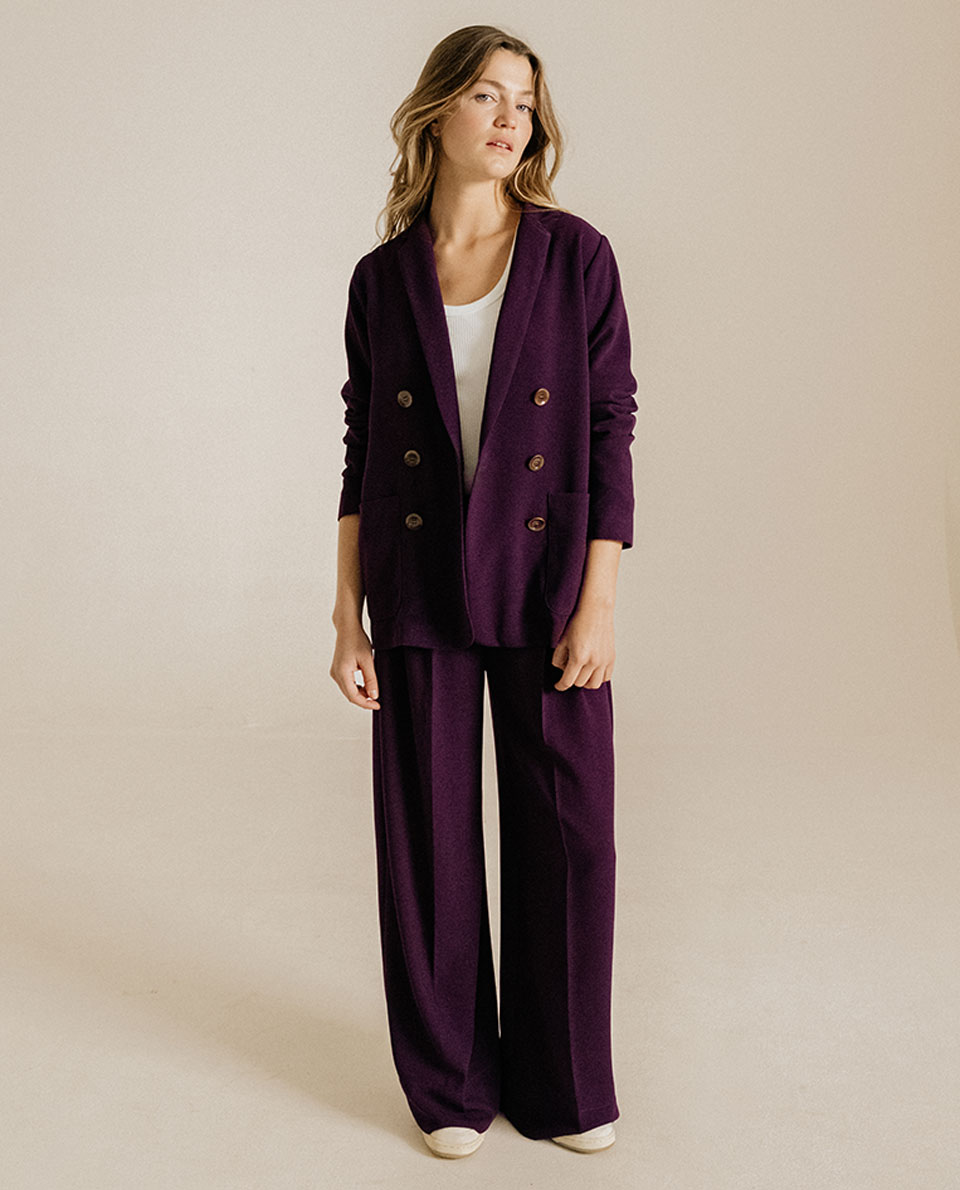 Pantalon UPTON - TRIBU Aubergine