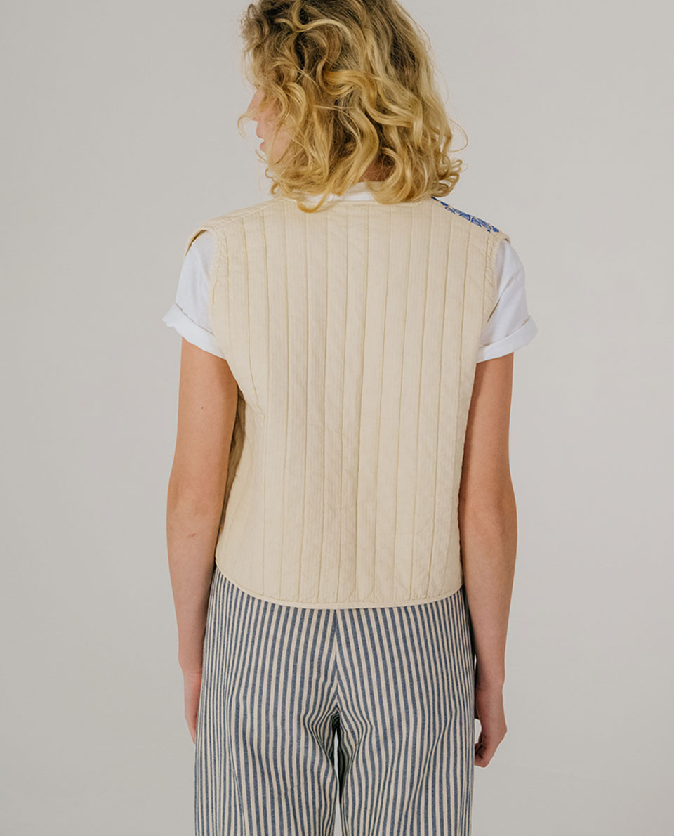 Gilet CORTO - MIKADO Meringue