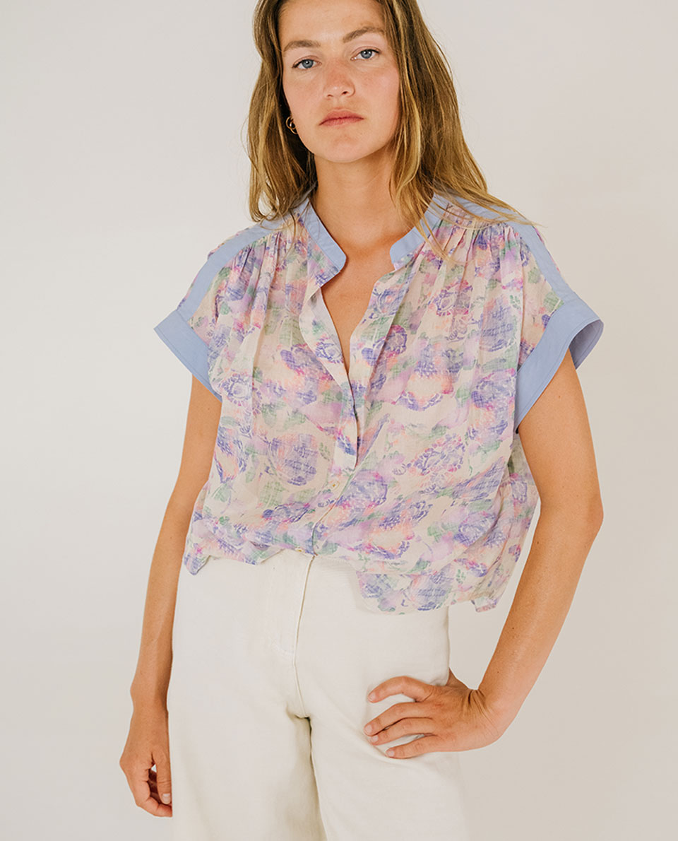 Blouse CYAN - COLIBRI Pastel