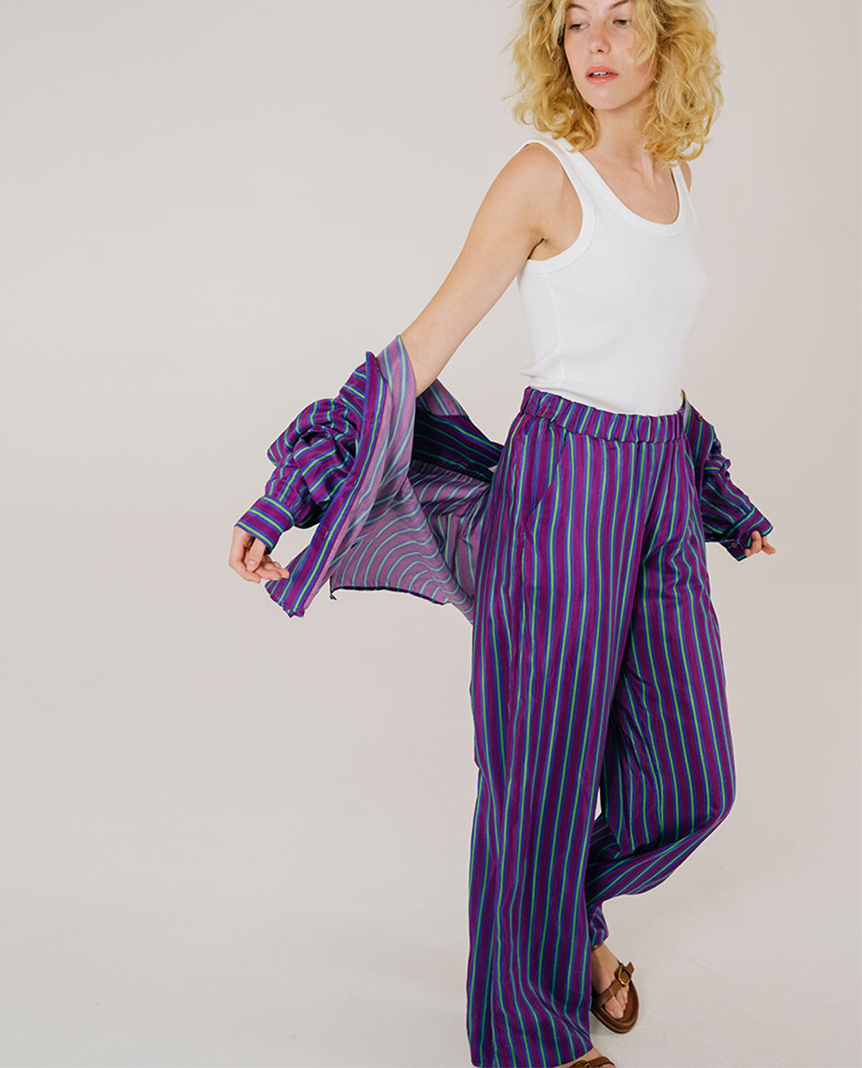 Pantalon PAKOLM - FARNIENTE Purple