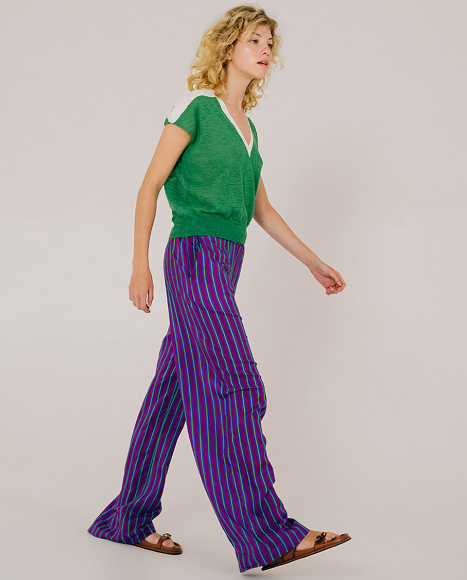 Pantalon PAKOLM - FARNIENTE Purple