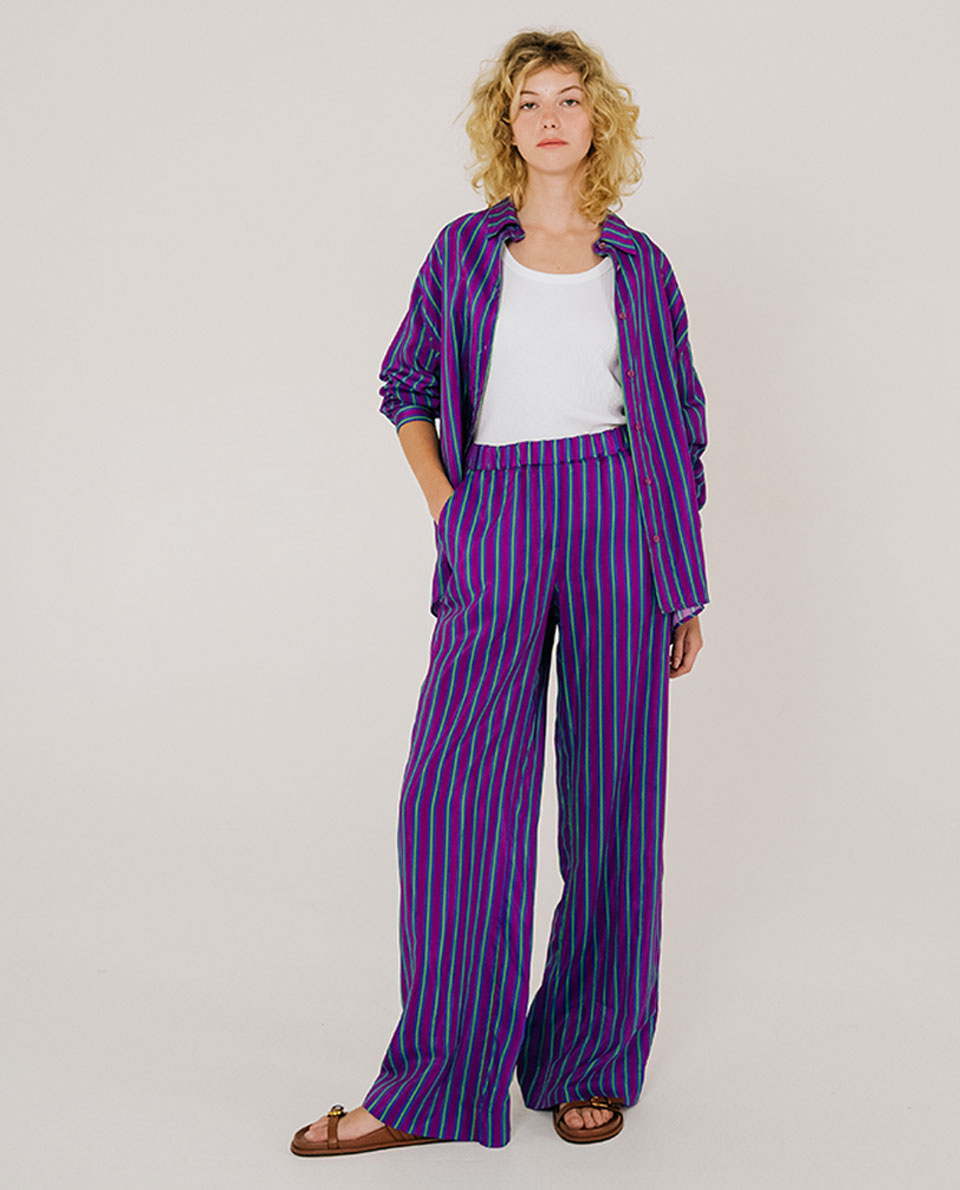 Pantalon PAKOLM - FARNIENTE Purple